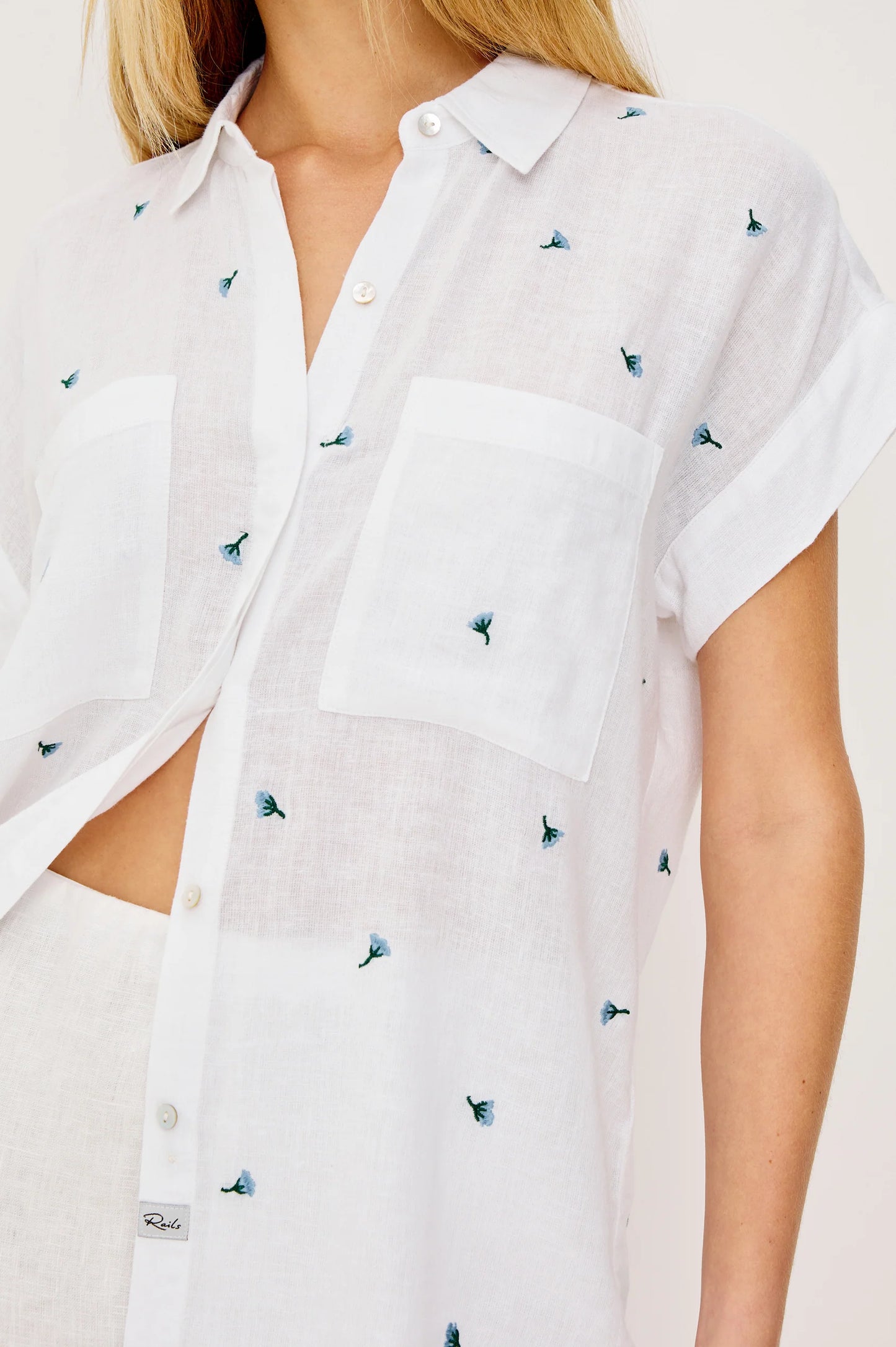 Rails Cito Shirt Bluebell Carnations