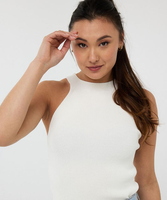Esqualo Halter Camisole Off White