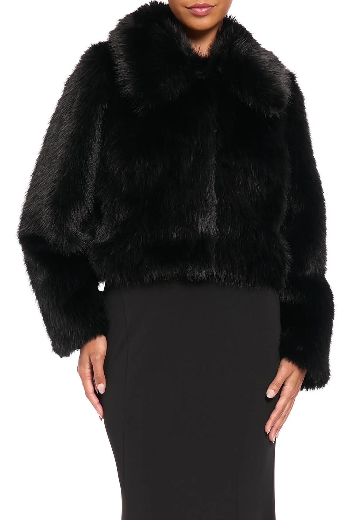 Maggy London Faux Fur Jacket