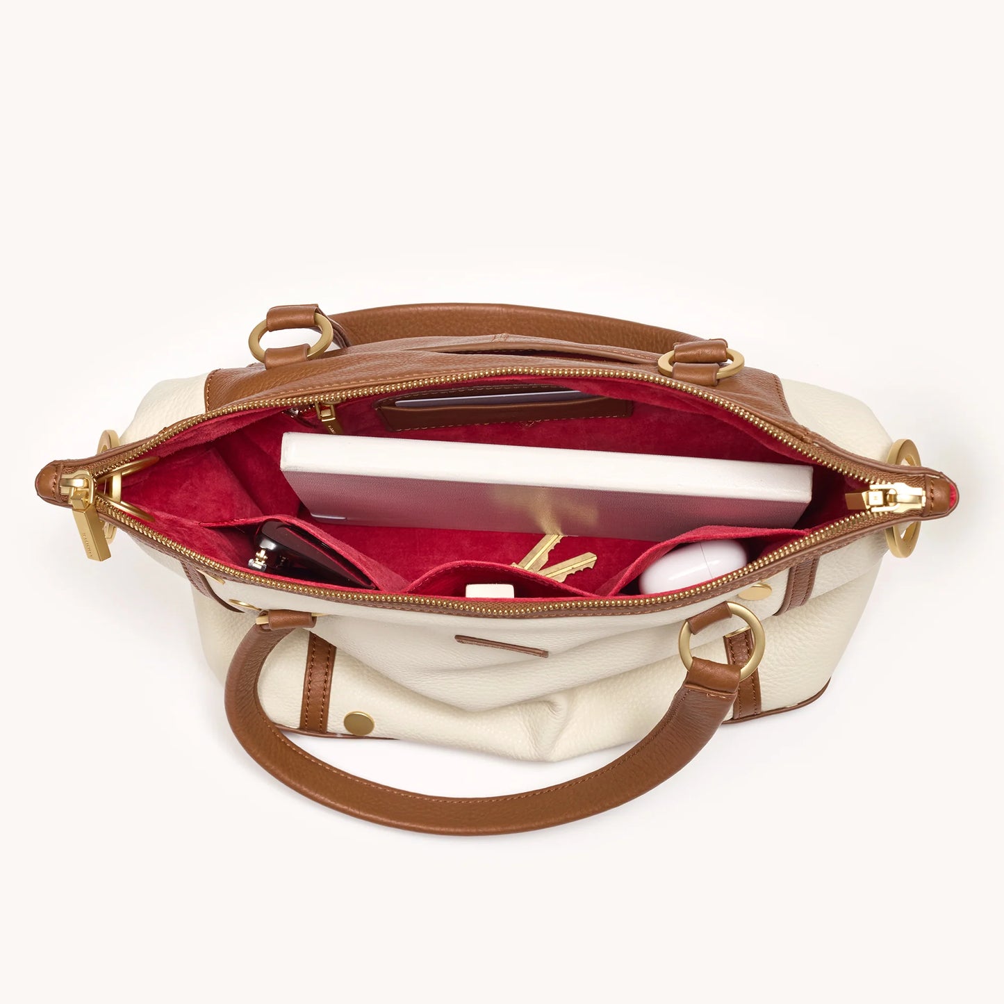 Hammitt Daniel Medium Courtyard Cream/Brushed Gold