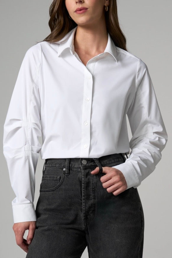 Liverpool Button Up W/ Pleated Sleeves
