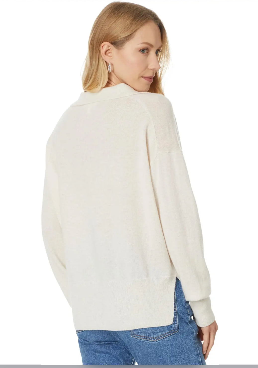 Splendid Tori Cashmere Polo Sweater