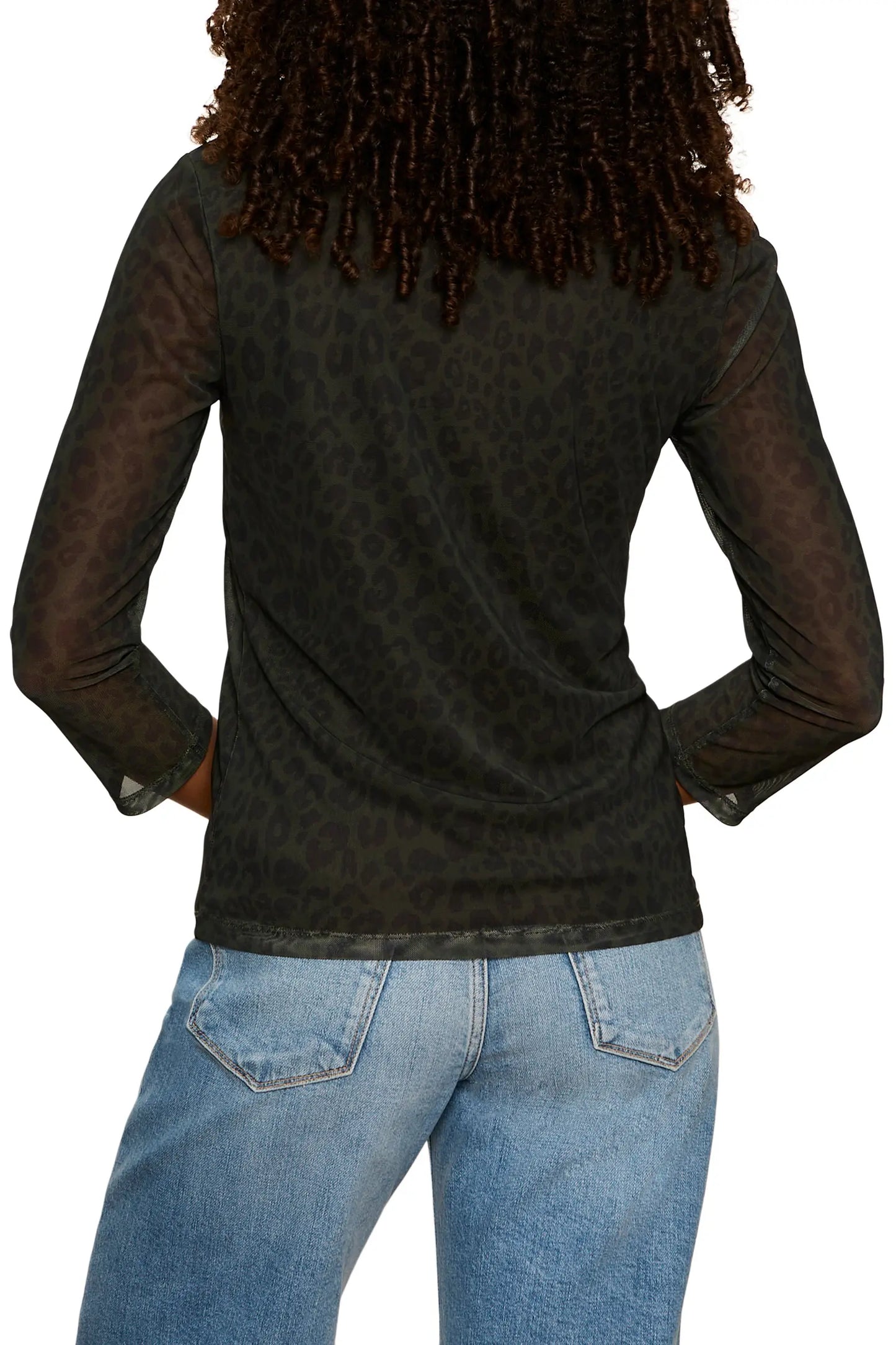 Sanctuary Mesh 3/4 Sleeve Top