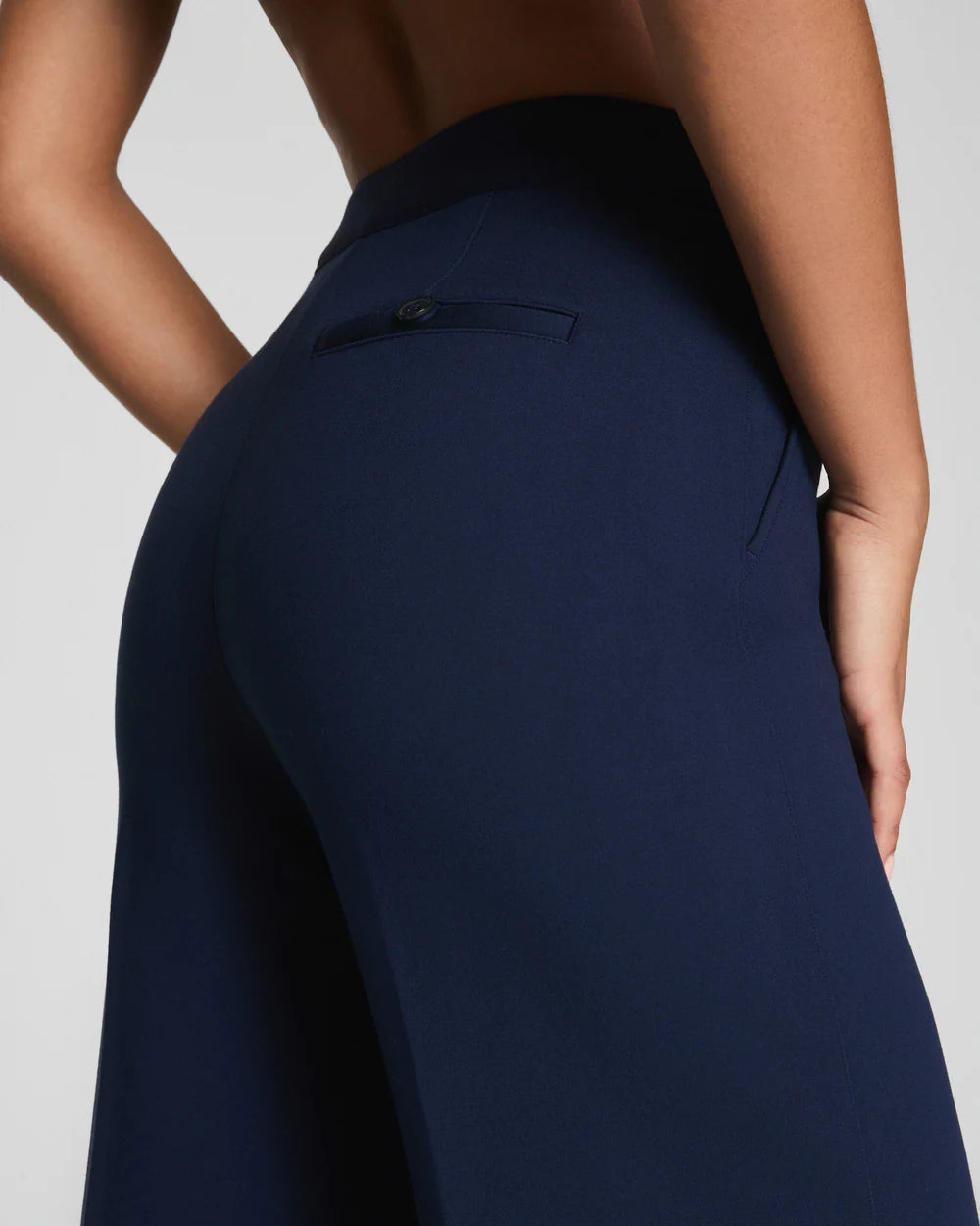 Spanx Ponte Wide Leg Pant Timeless Navy