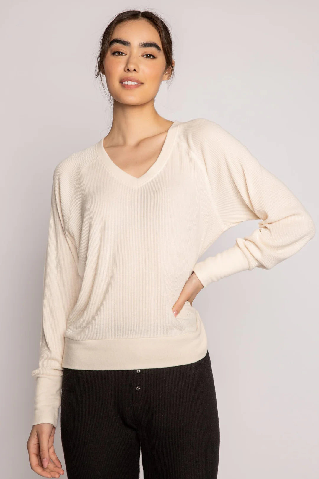 PJ Salvage Textured Essentials L/S Top