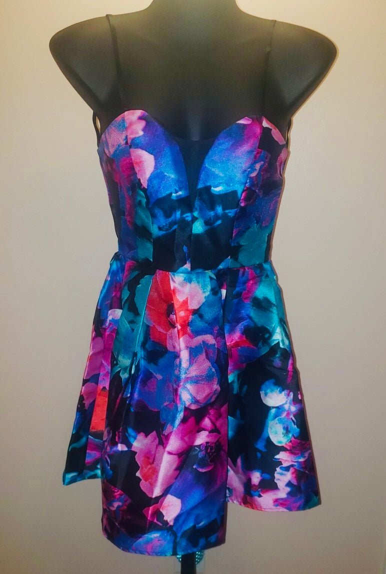 B-Darlin Floral Mini Dress