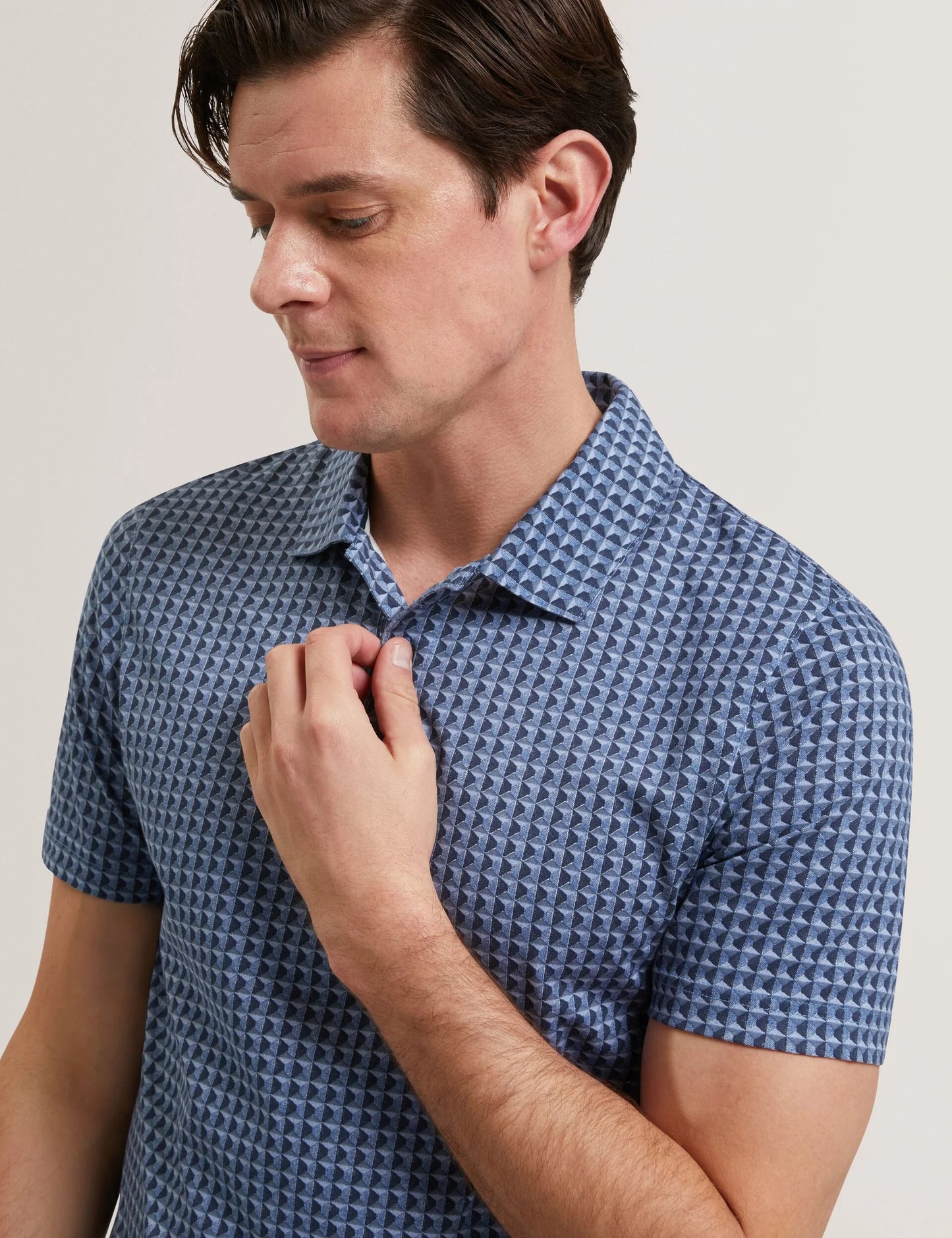 Ted Baker Zumurud SS Painted Geo Polo