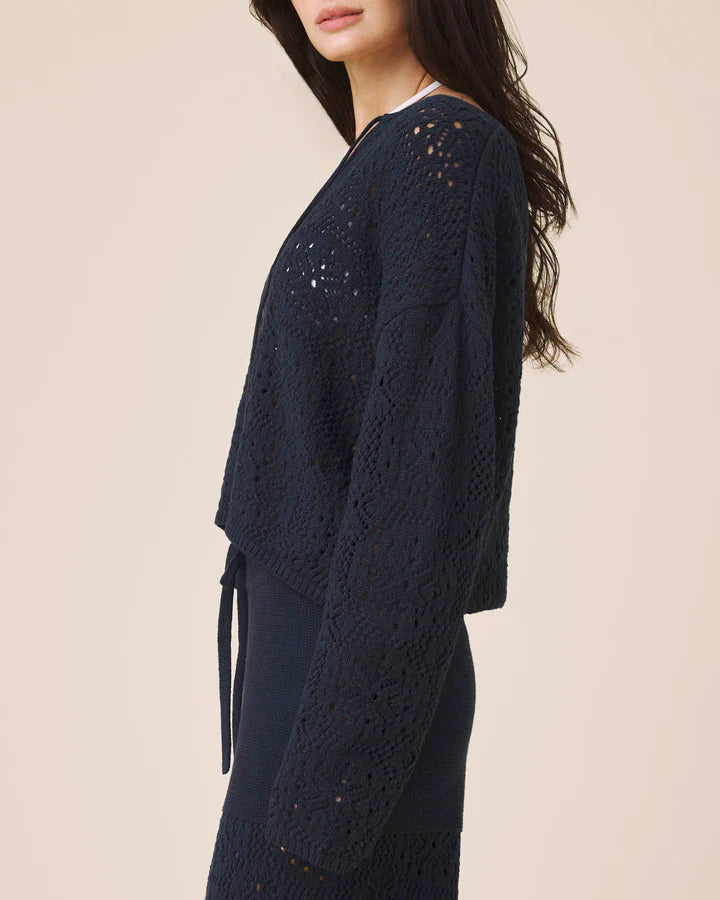 Splendid Beckham Crochet Sweater