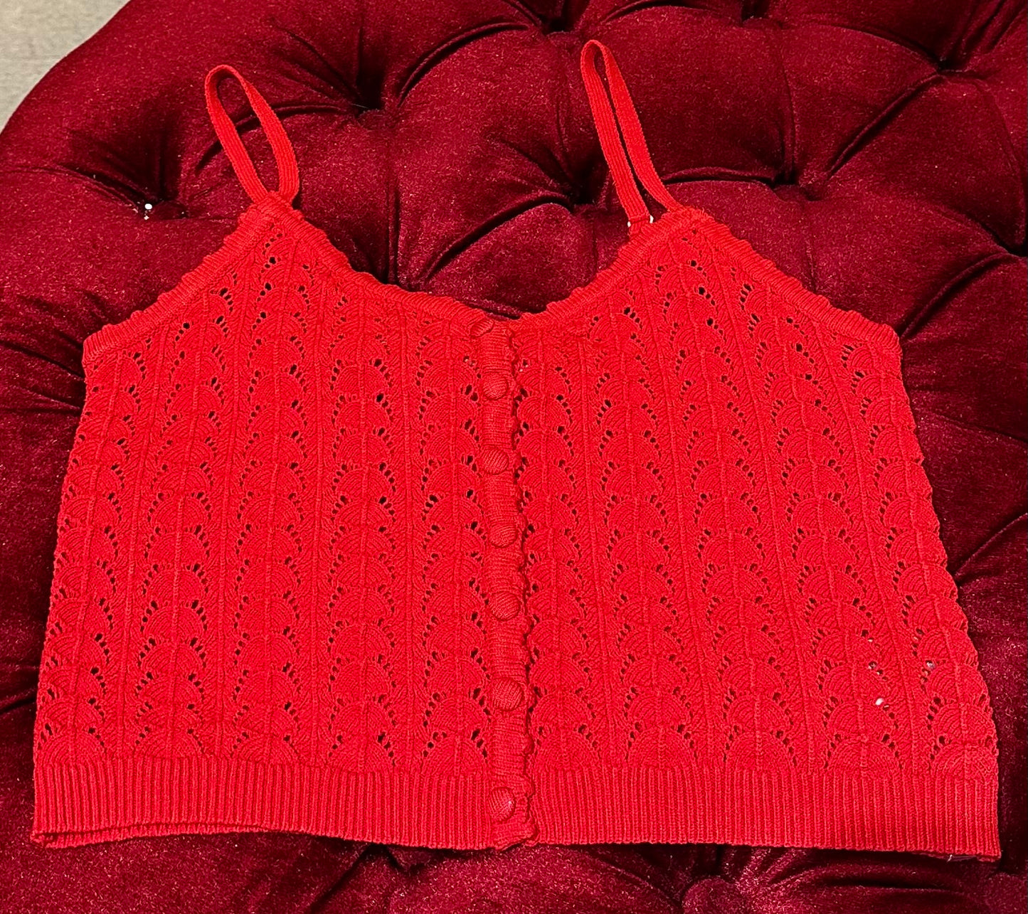 Zsupply Lexa Sweater Tank Kiss Me Red
