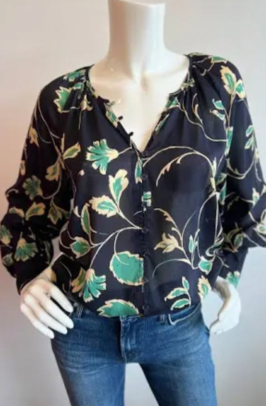 Sanctuary Garden Blouse Evergreen