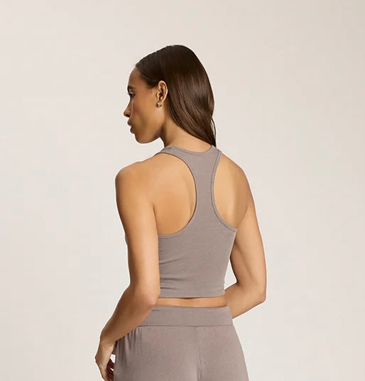 Commando BTB Rib Cropped Racerback Tank