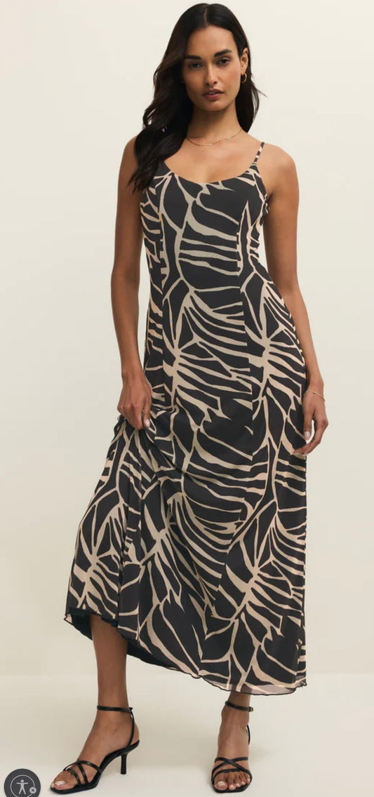 Zsupply Charisma Tova Palm Midi Dress
