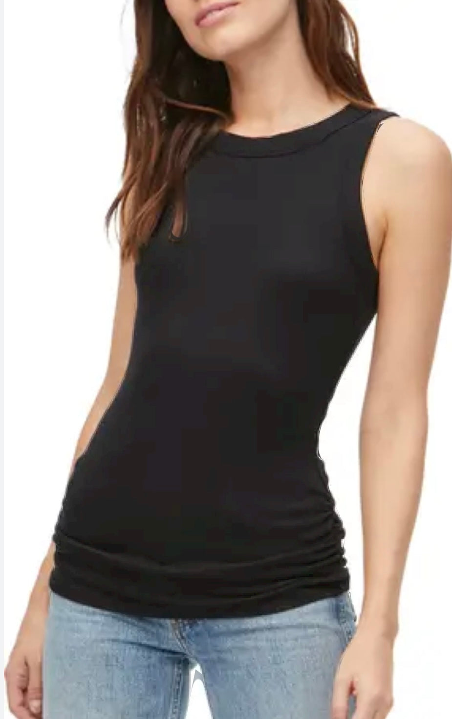 Michael Stars Halley Ruched Side Tank