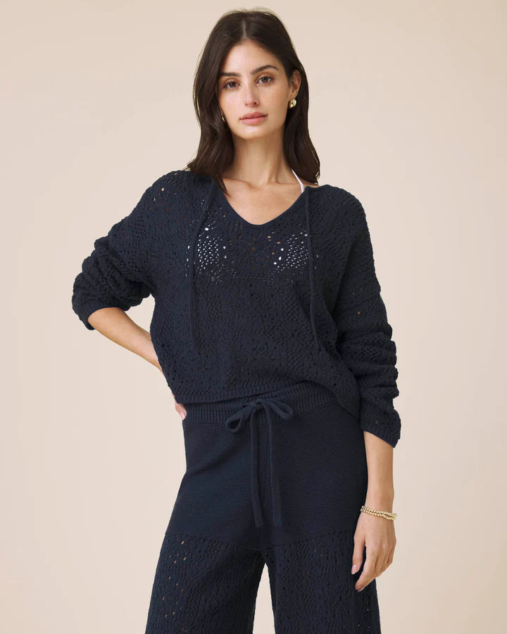Splendid Beckham Crochet Sweater