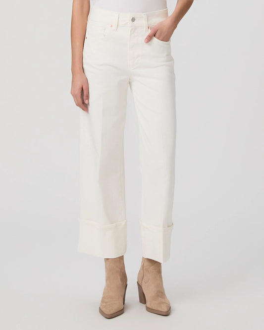 Paige Sasha Ankle With Wide Cuff Tonal Ecru