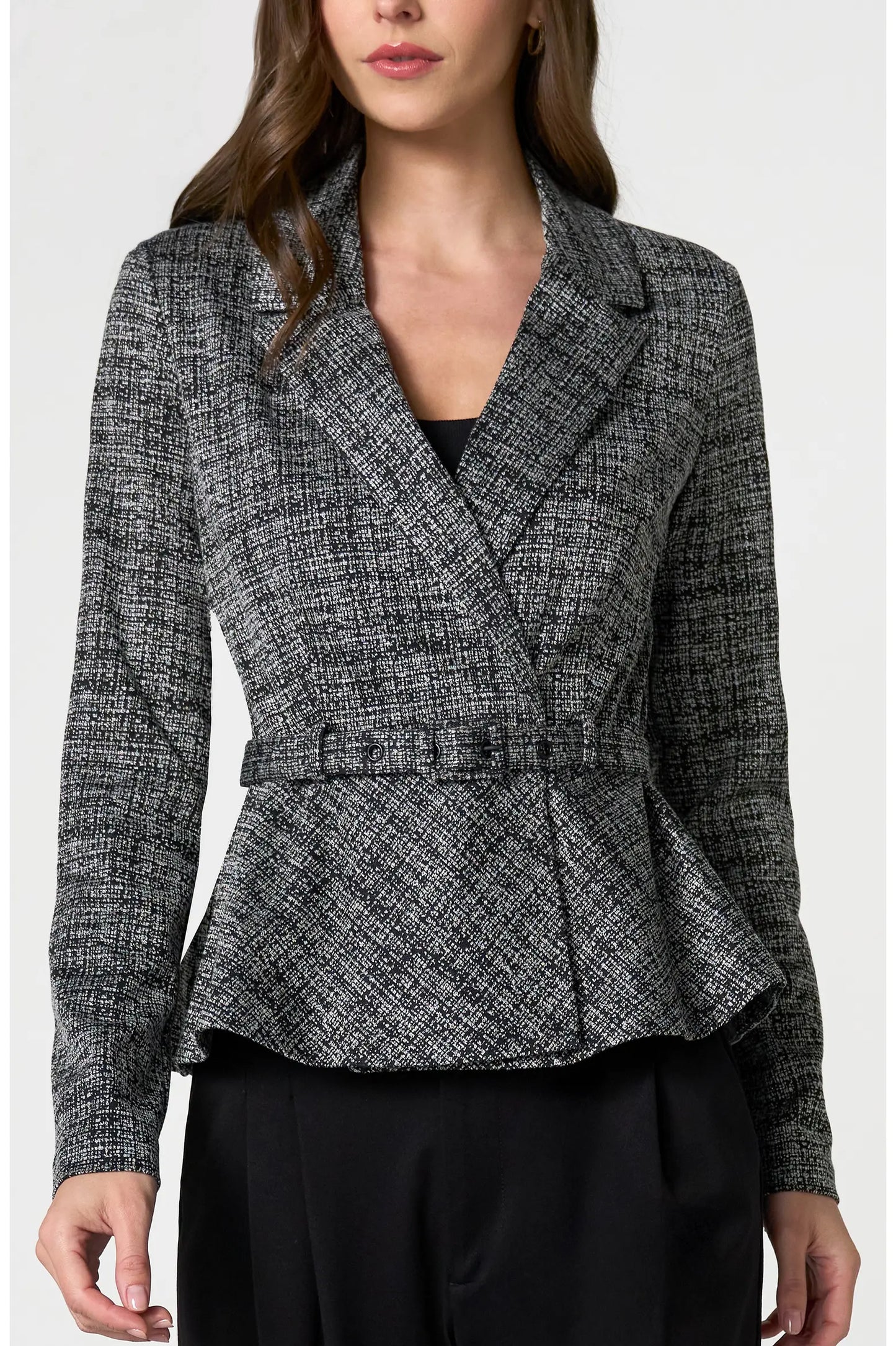 Liverpool Belted Peplum Blazer