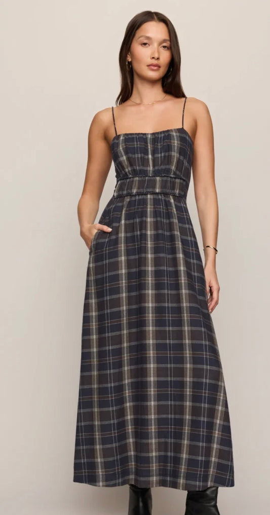 ZSupply Evermore Plaid Midi Dress
