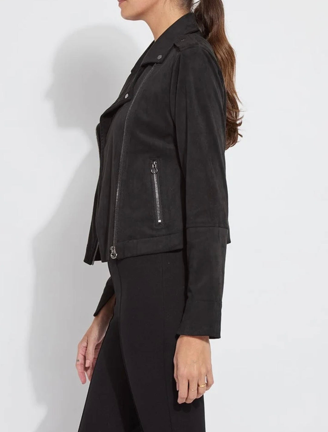 Lysse Amelia Moto Vegan Suede Jacket