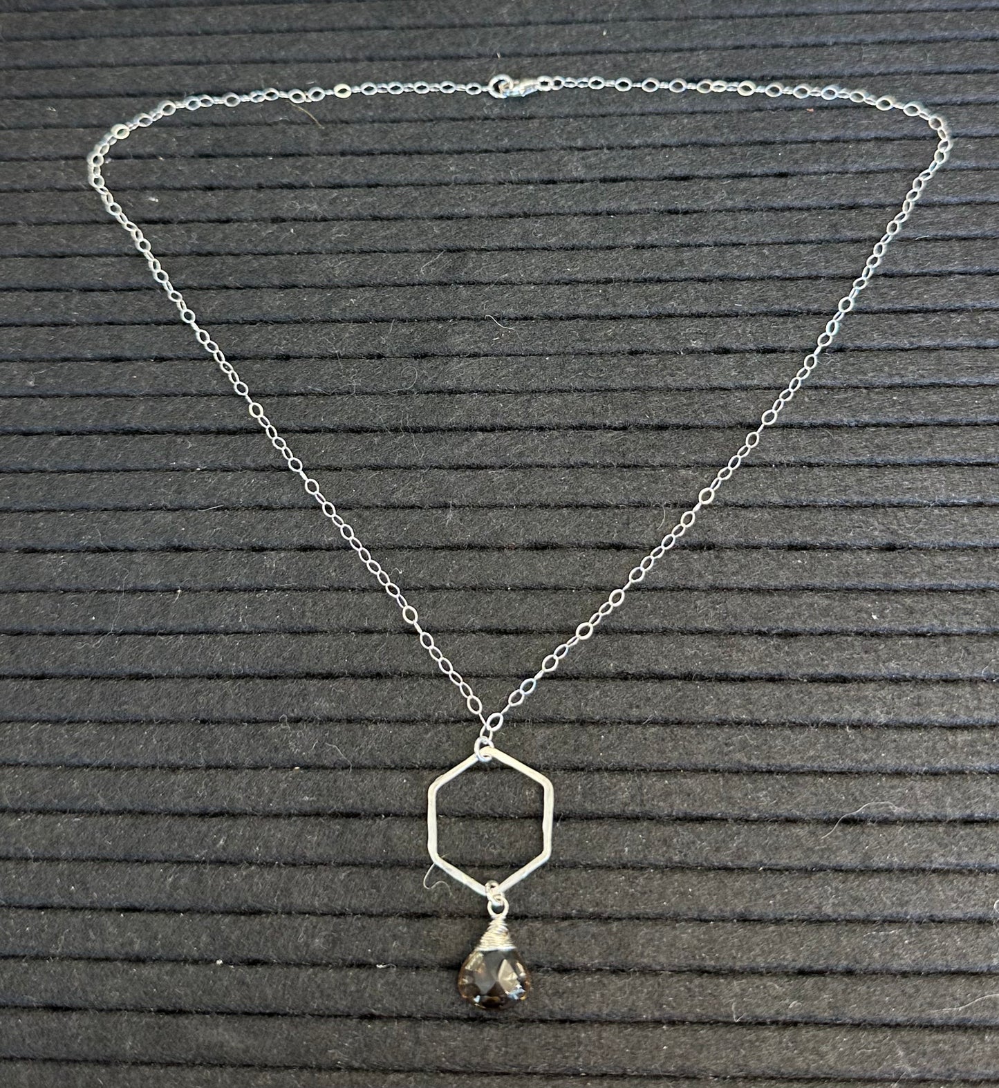 Forge And Fire Hexagon W/Gem Necklace