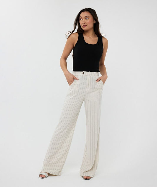 Esqualo Linen Stripe Trousers