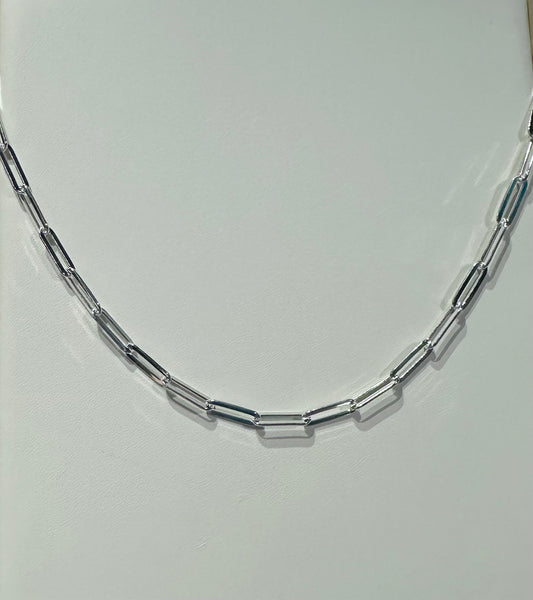 Silver And Accessories SS Paper Clip Chain