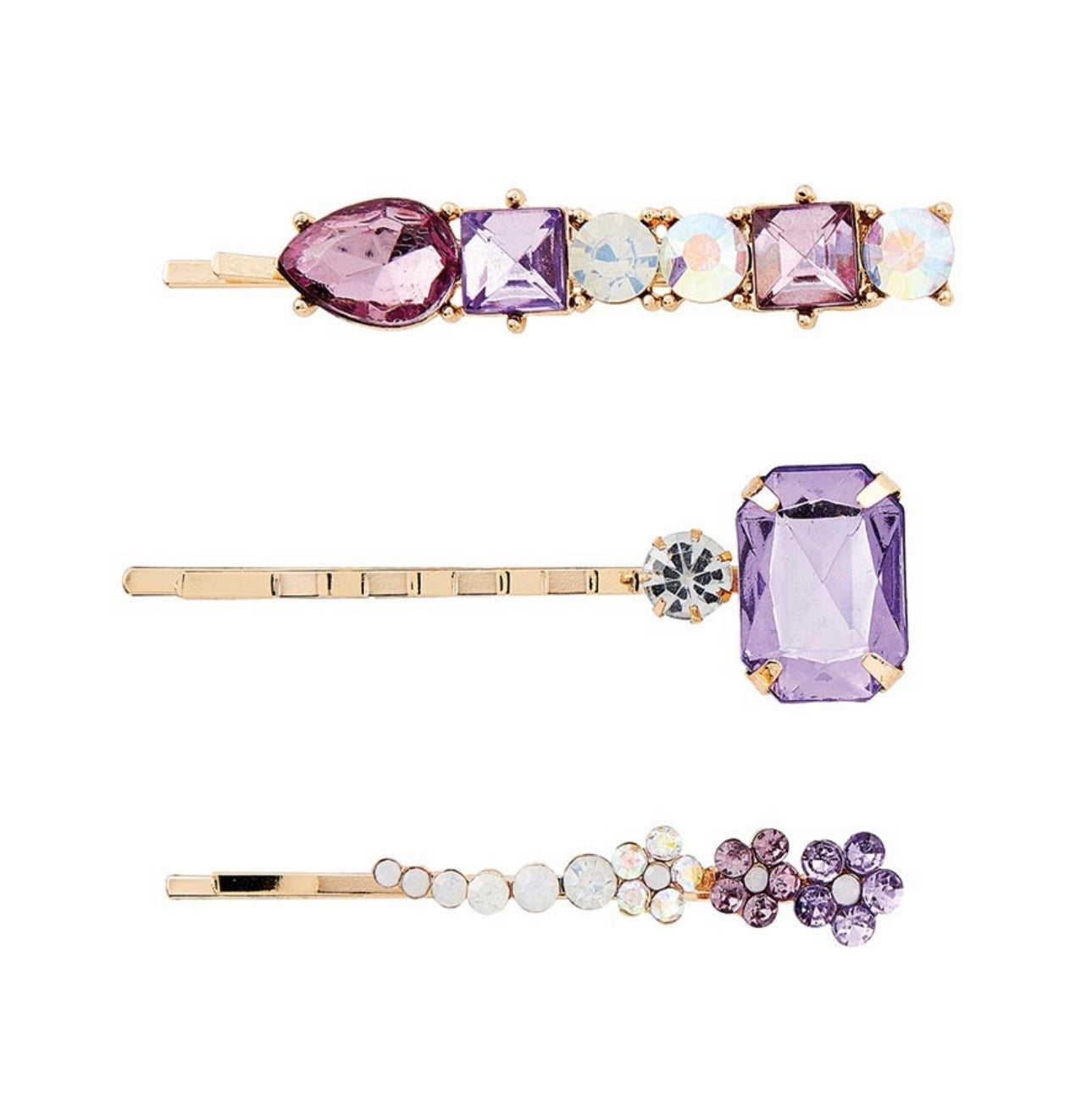 Bella Sleep Spa Crystal Hair Pin Set