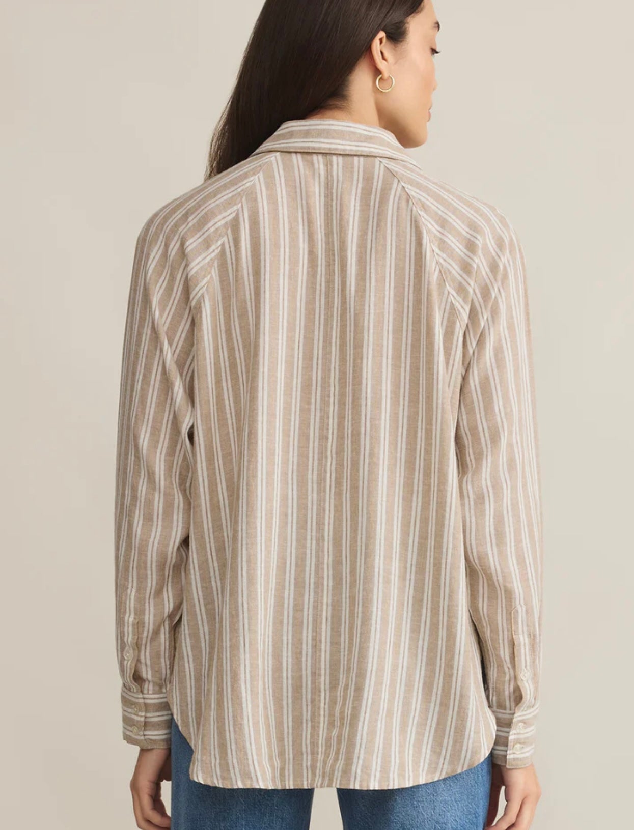Zsupply The Perfect Striped Linen Top