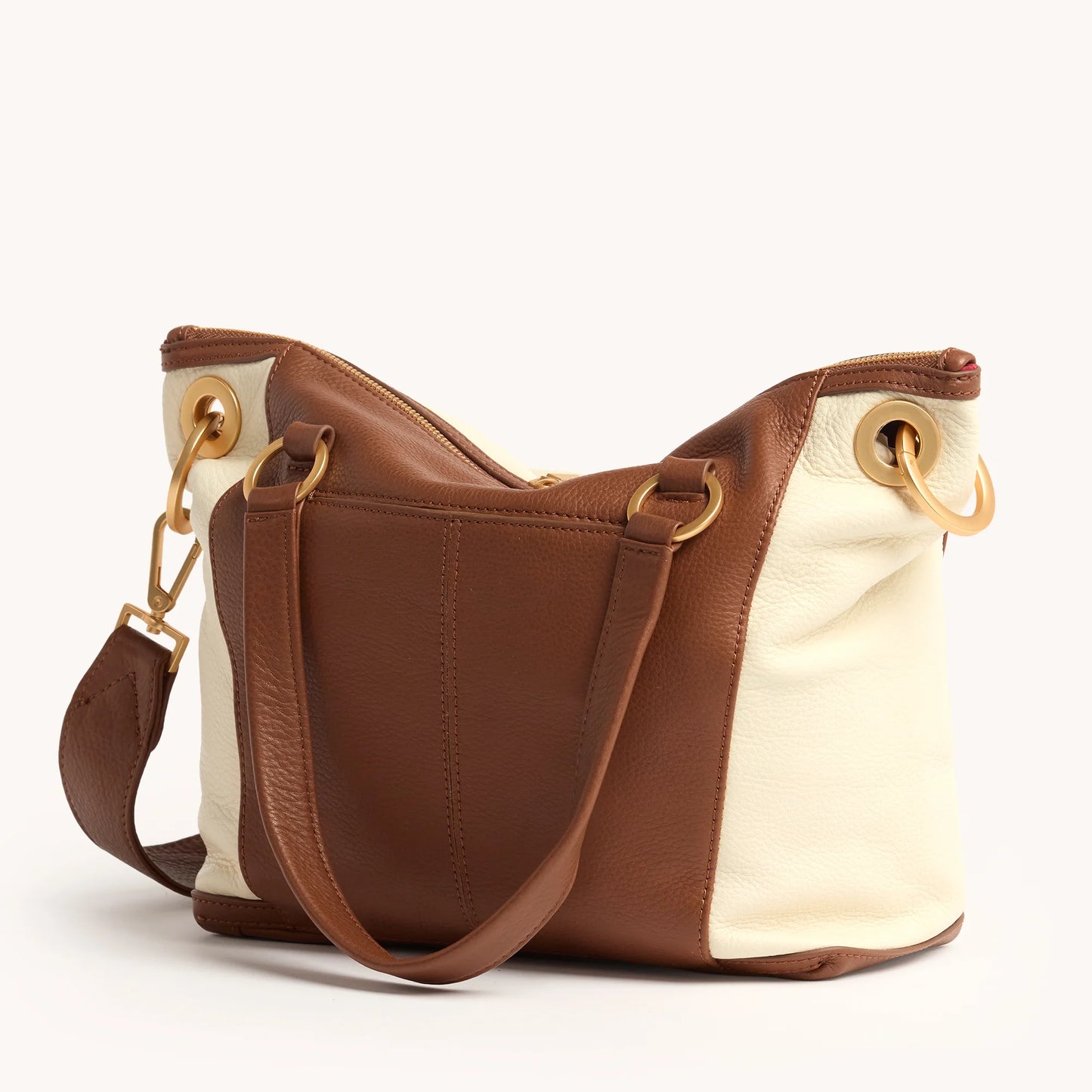 Hammitt Daniel Medium Courtyard Cream/Brushed Gold