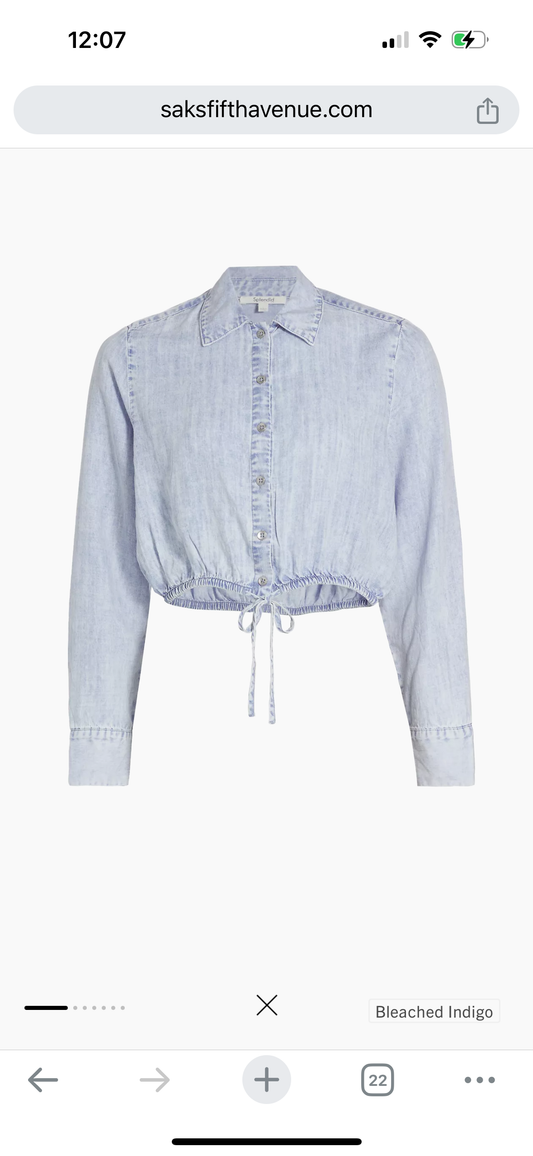 Splendid Dillon crop button down