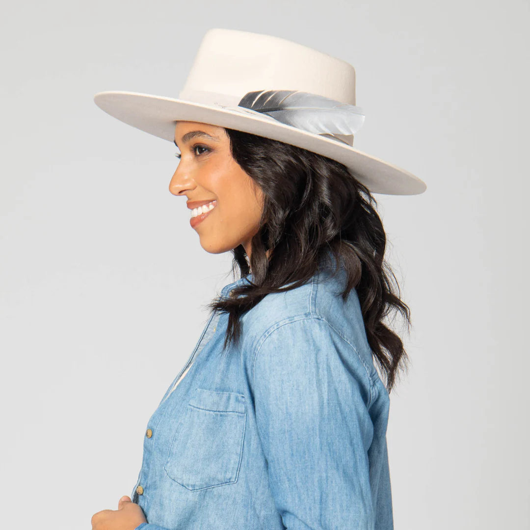 San Diego Hat Company Take My Name Fedora with Heart Shaped Crown
