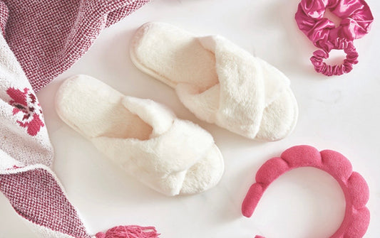 Bella Sleep Spa Criss-Cross Slippers