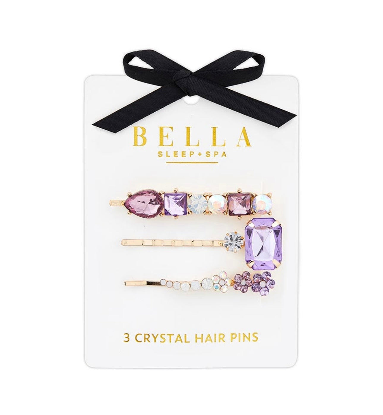 Bella Sleep Spa Crystal Hair Pin Set