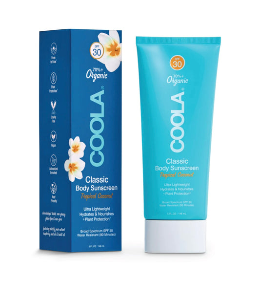 Coola Classic Body Sunscreen Tropical Coconut lotion SPF 30