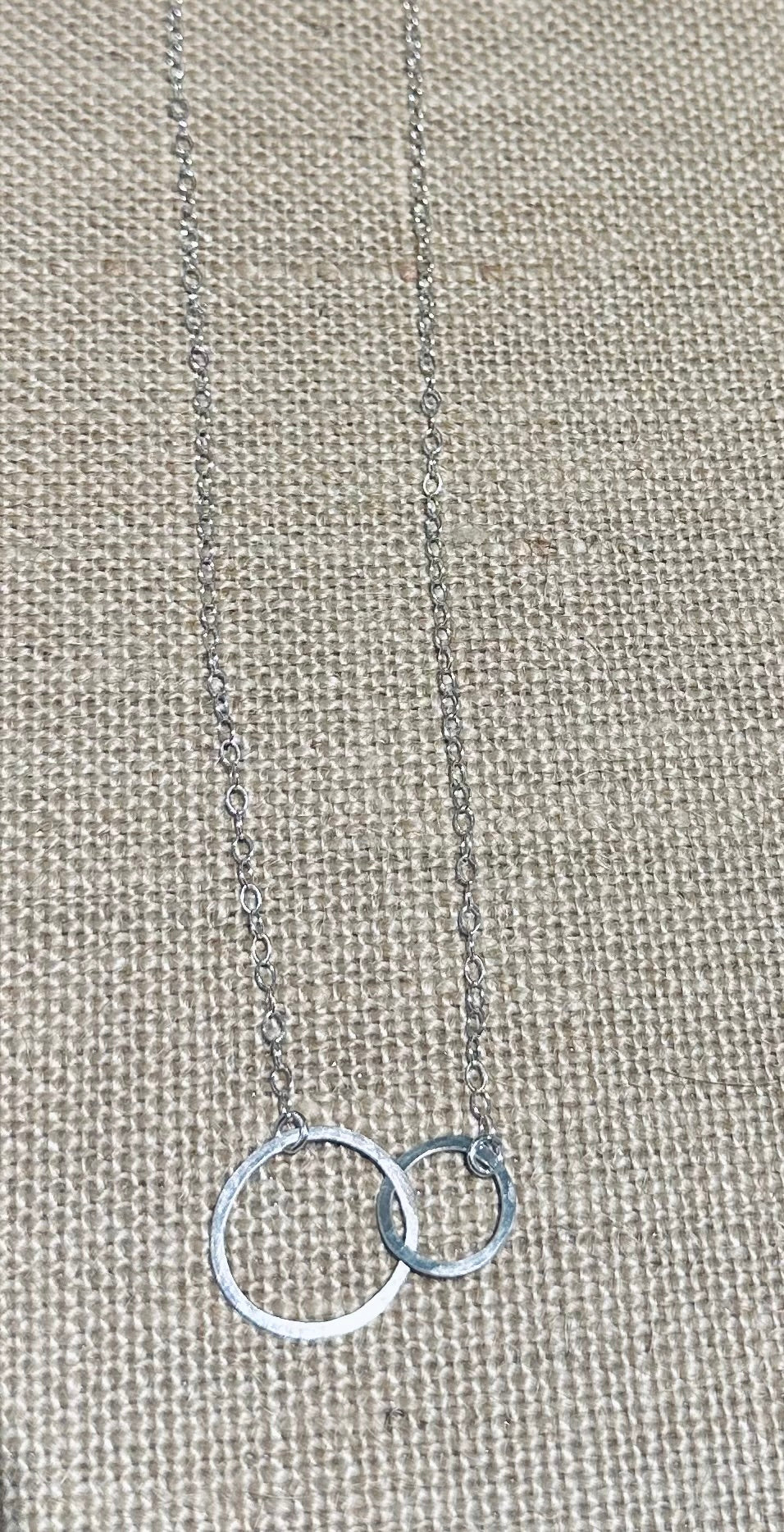 Forge and Fire Sonia Double Circle Necklace SS