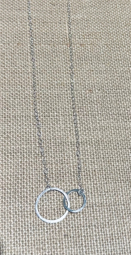 Forge and Fire Sonia Double Circle Necklace SS