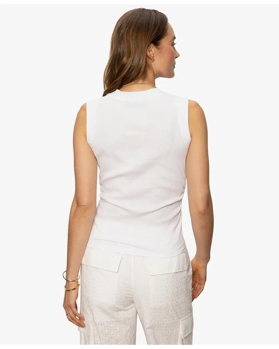 Sanctuary Ribbed Ruched Tank