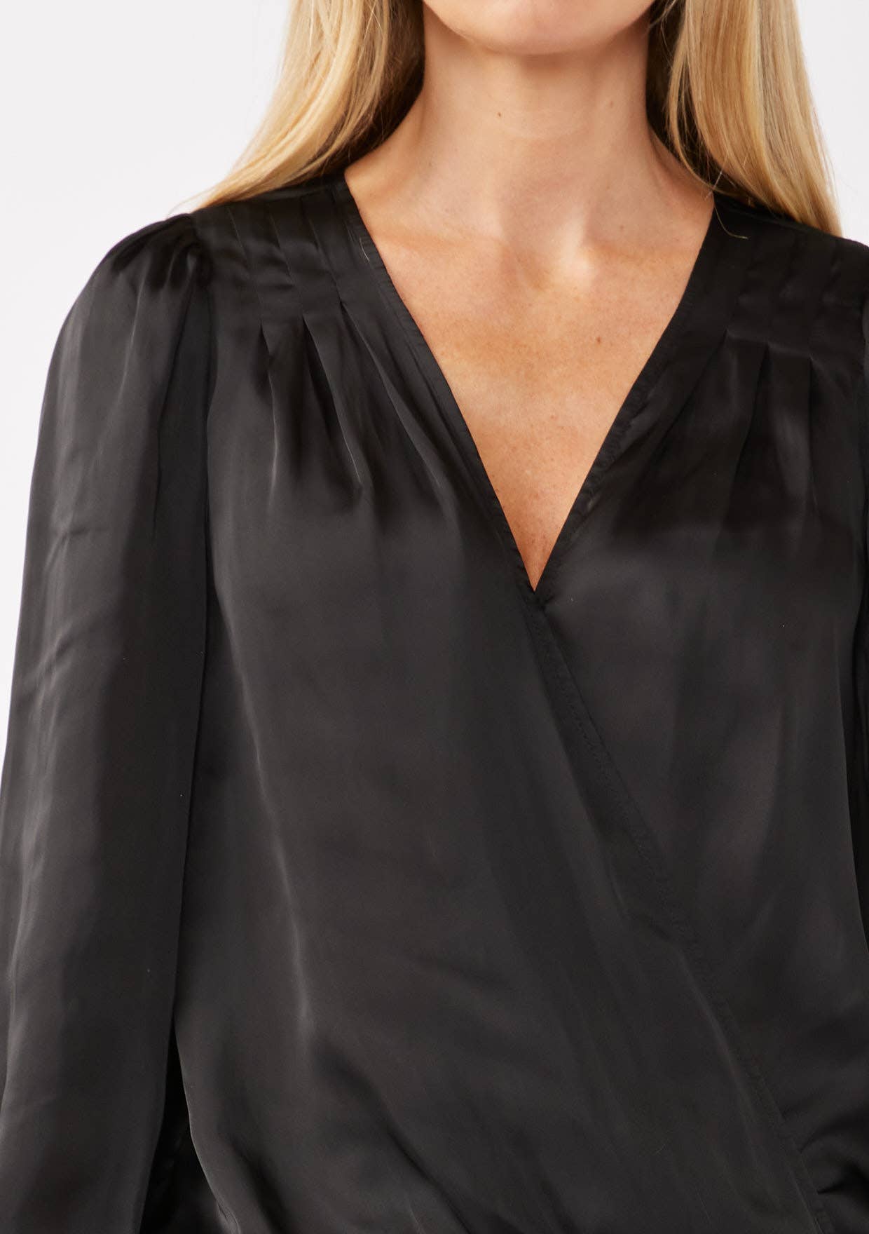V-Neck Raglan Sleeve Top: Teal / XS