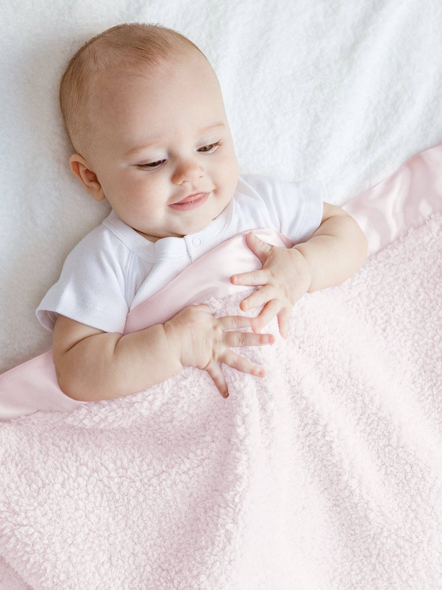 Chenille Baby Blanket: Unboxed / Pink