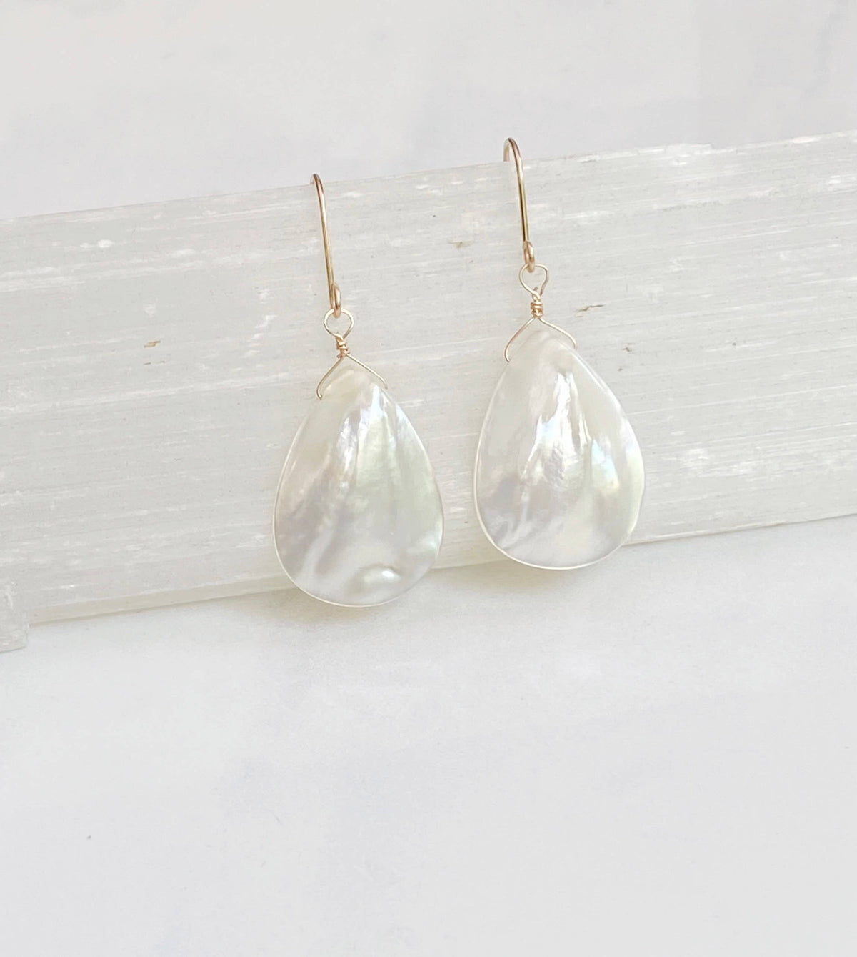Pearl teardrop earrings