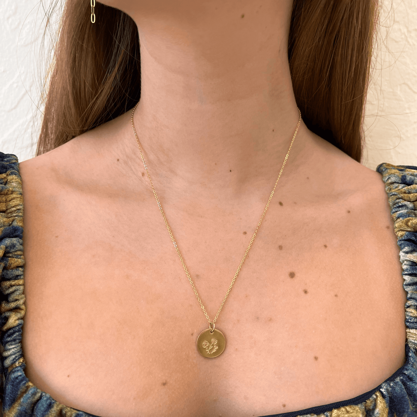 Classic Coin Necklace: 18" / Butter / 14k Gold Fill