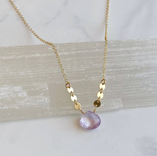 Bonnie Boardman Amethyst Sweetheart Necklace