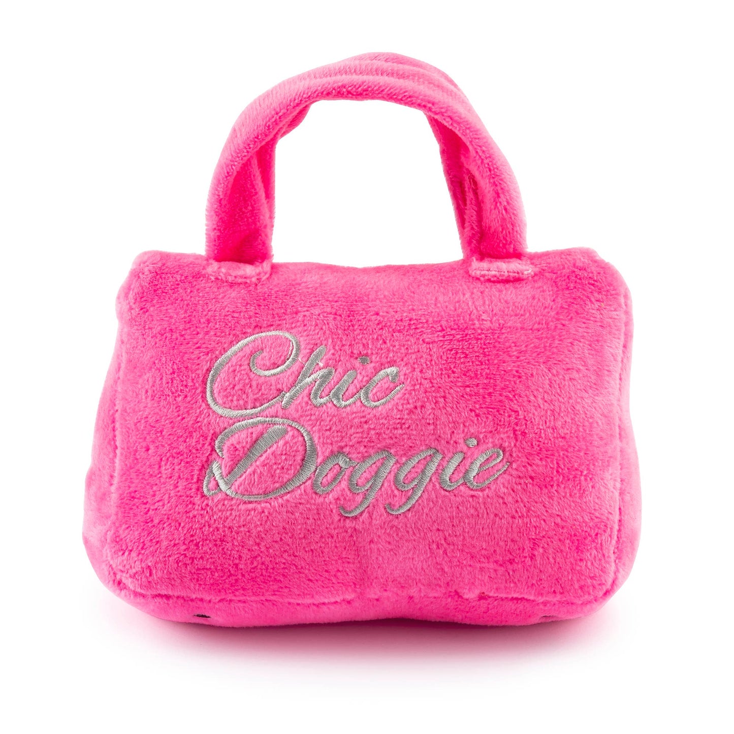 Barkin Bag -  Pink w/ Scarf Squeaker Dog Toy: Large