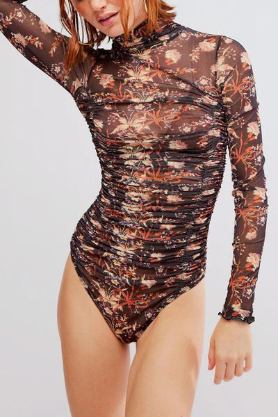 Free People Under it All Printed Bodysuit