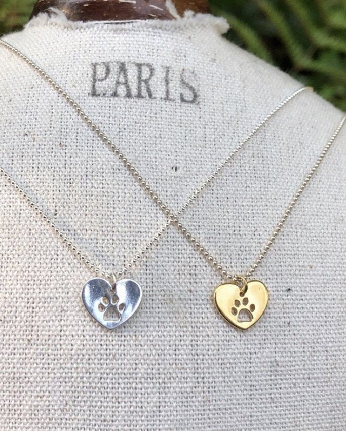 Heart and Paw Necklace